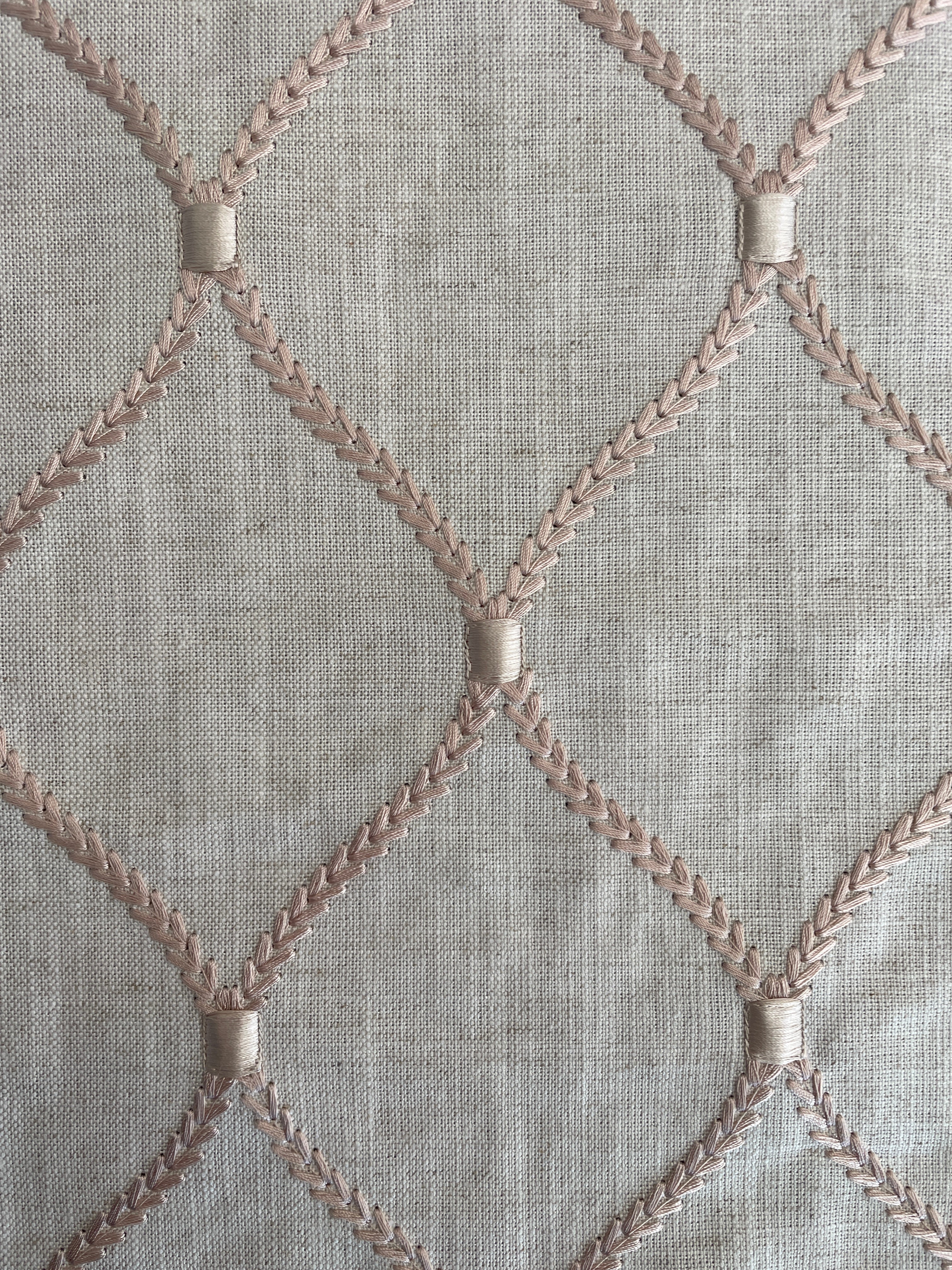 Table Runner - Deane Embroidery Blush