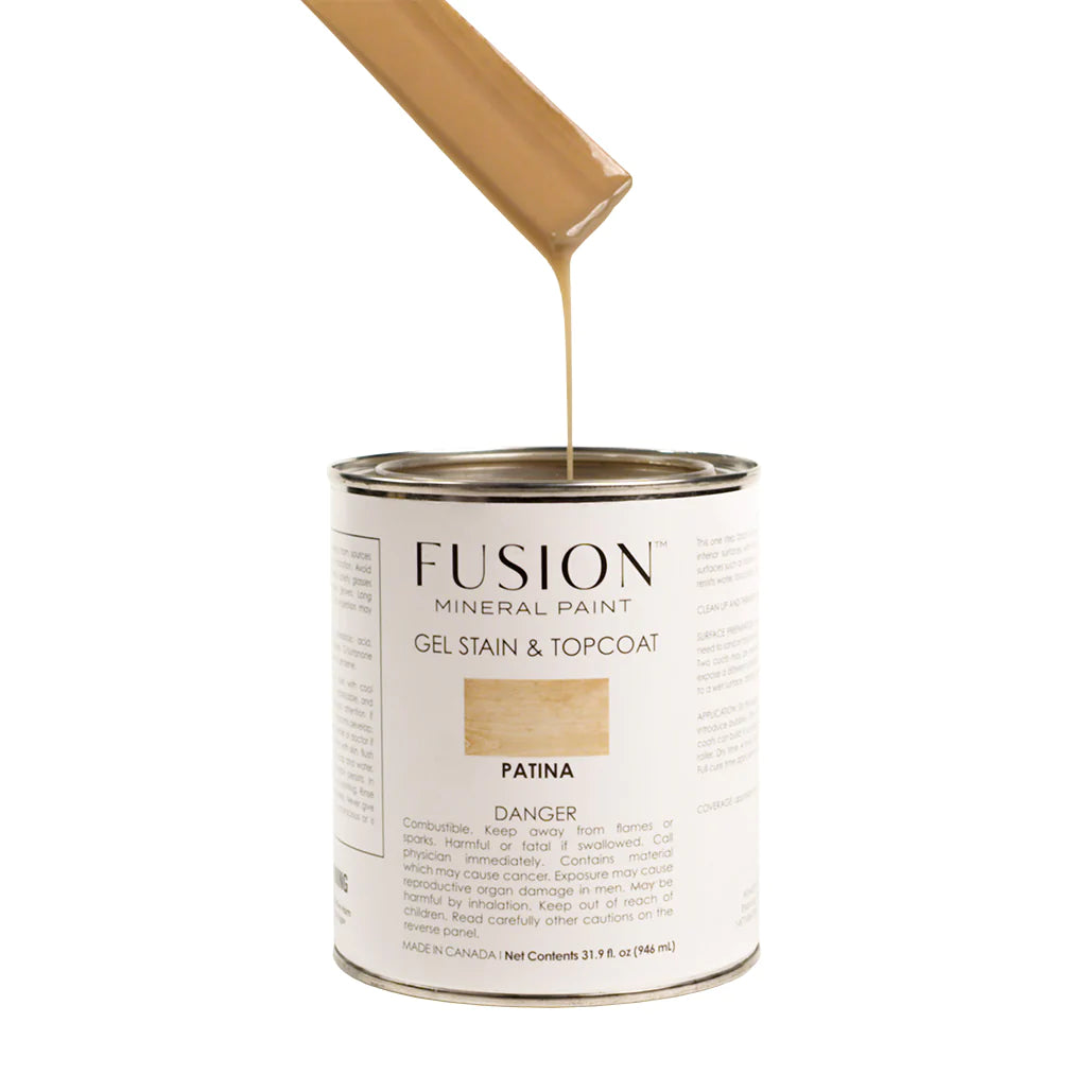 Fusion Gel Stain and Top Coat Patina 1 Quart