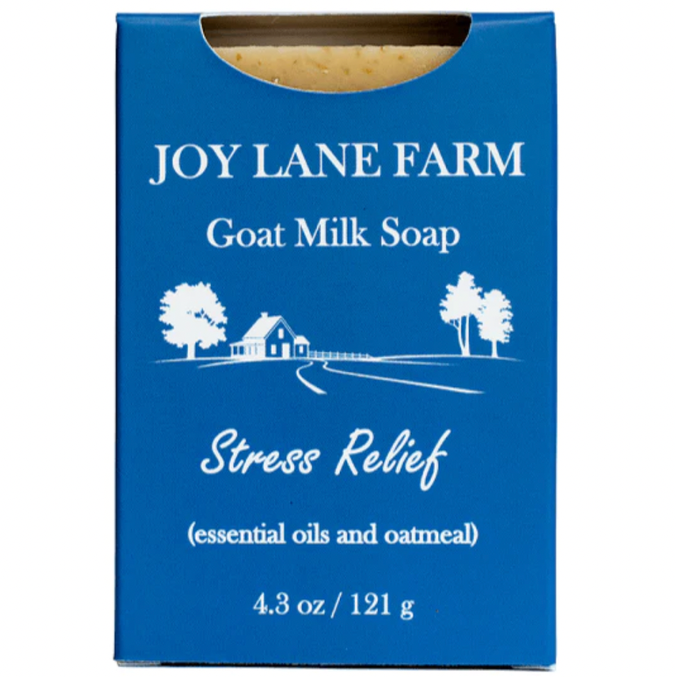 4.3oz Goat Milk Soap Stress Relief