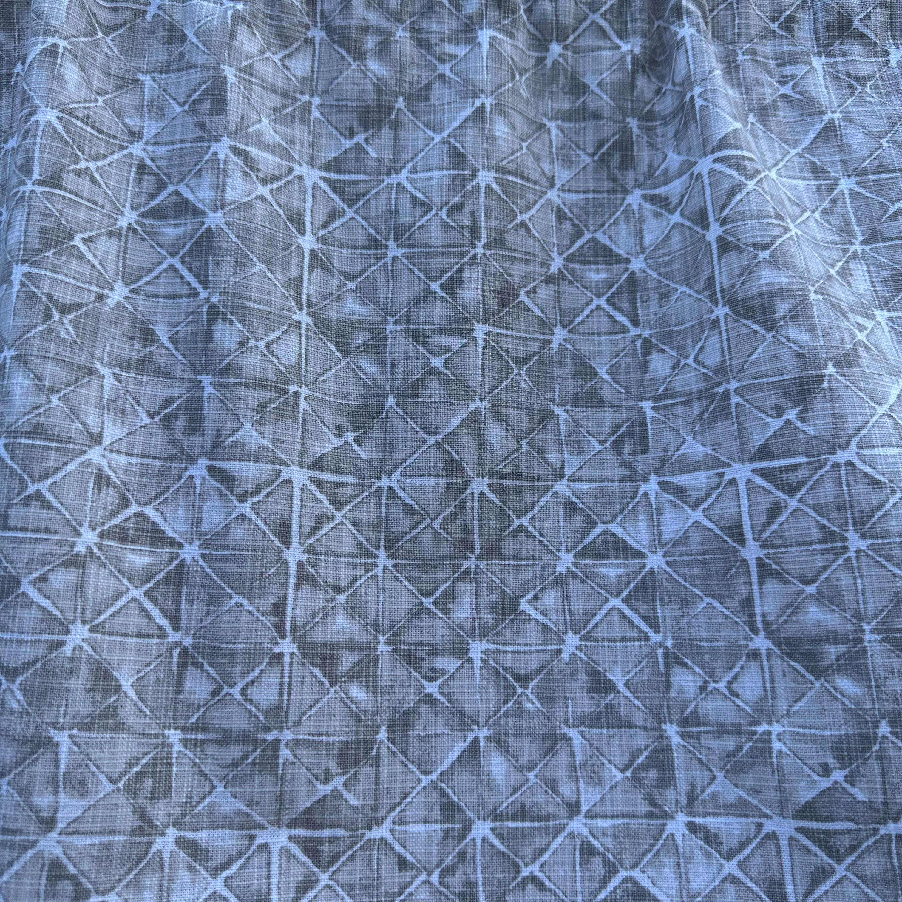 Shibori Triangle Stormy Scallop Valance