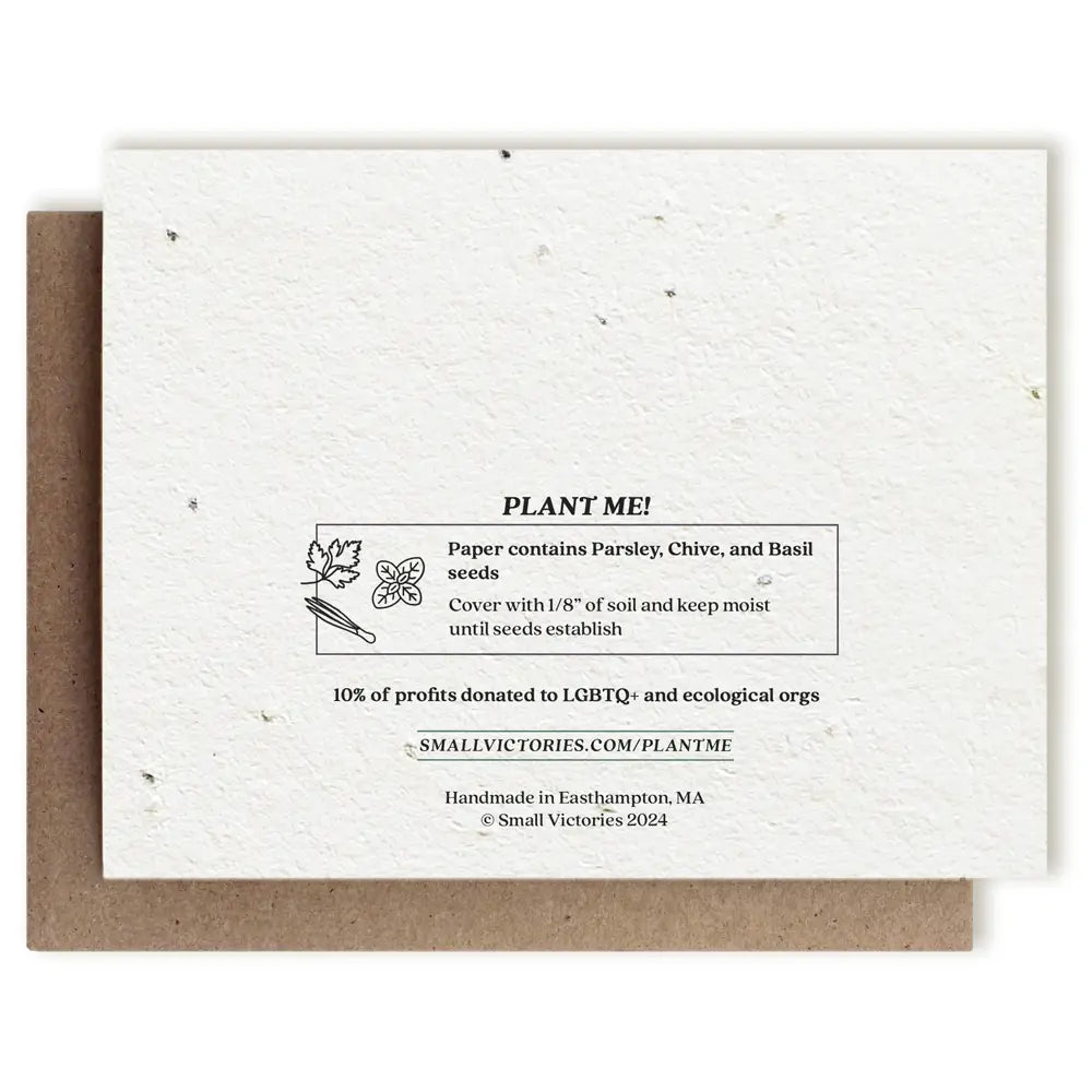 Unicorn Plantable Herb Seed Card